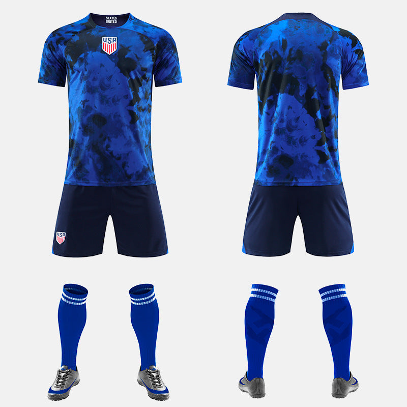 Conjunto de camisetas de fútbol para la Copa Mundial de Qatar, equipación nacional de Inglaterra, EE. UU. y España (local y visitante)