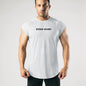 Ärmelloses Herren-Sport-Tanktop, elastisch, atmungsaktiv, schweißabsorbierend, aus Baumwollmischung, zum Laufen und Trainieren