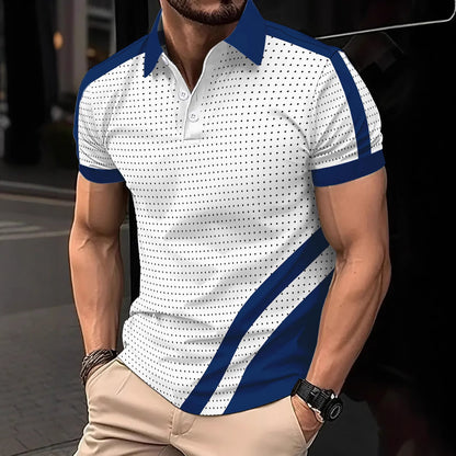 polo de hombre con botones, polo deportiva de moda
