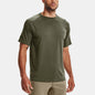 Ropa deportiva de hombre de manga corta, suelta, con cuello redondo, transpirable, elástica, para correr y entrenar, de secado rápido