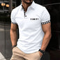 Polo deportivo para hombre con bolsillo y estampado