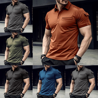 Polo deportivo de hombre con bolsillo tipo polo