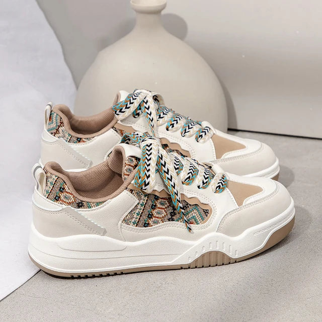 Modische Damen-Freizeitschuhe für den Frühling mit dicker Sohle
