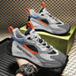 Zapatos de hombre con paquete colorido, suela de zapatos cómoda, cuero interior, alta tendencia deportiva casual