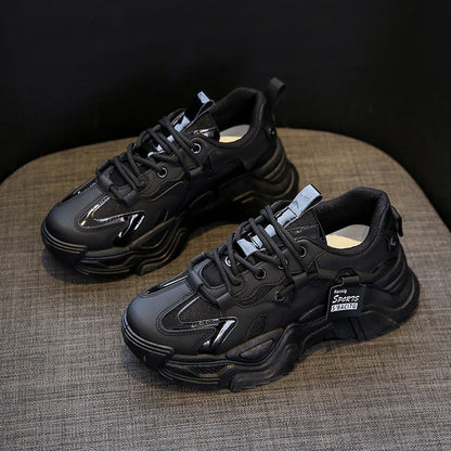 Moda Nueva Versión Coreana Zapatillas con Suela Gruesa para Chicas