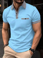 Polo deportivo a cuadros para hombre