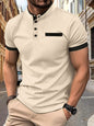 Polo de hombre POLO con cuello alto y estampado a cuadros