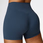 Eng anliegende Yoga-Shorts für Damen, hohe Taille, Bauchkontrolle, Trainingshose, Po-Lifting, Sport-Shorts zum Laufen