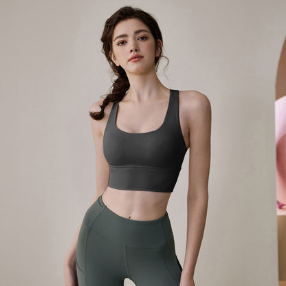 Hochintensives Fitness-Top für Läufer, im Westenstil,