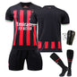 Conjunto de camiseta de fútbol local del Milan, camiseta deportiva