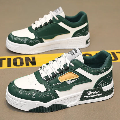 Atmungsaktive Herrenschuhe mit dicker Sohle