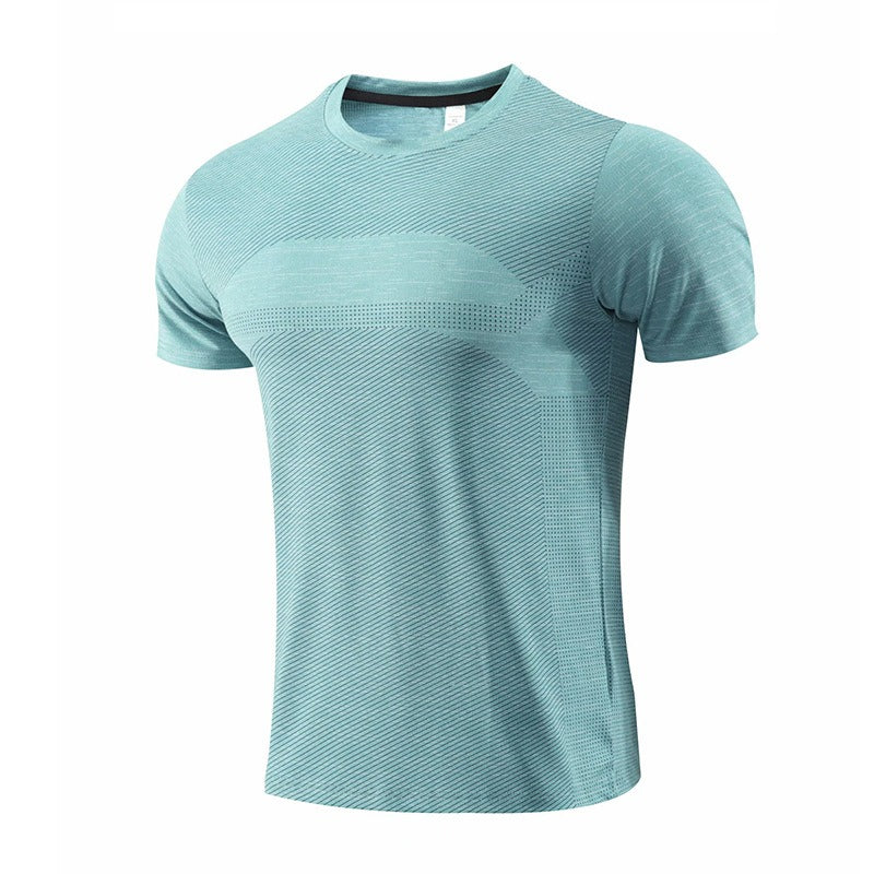Kurzärmeliges Sport-T-Shirt für Herren, schnell trocknende Kleidung, Sommer-Laufkleidung, Fitnesskleidung