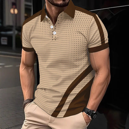 polo de hombre con botones, polo deportiva de moda