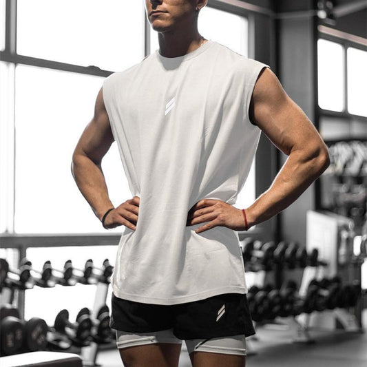 Sportliche Muskelverbrennungs-Weste für Herren, Sommer, Lässig, zum Laufen und Trainieren, Lockere und Übergroße Netz-Rundhals-Sweatshirt