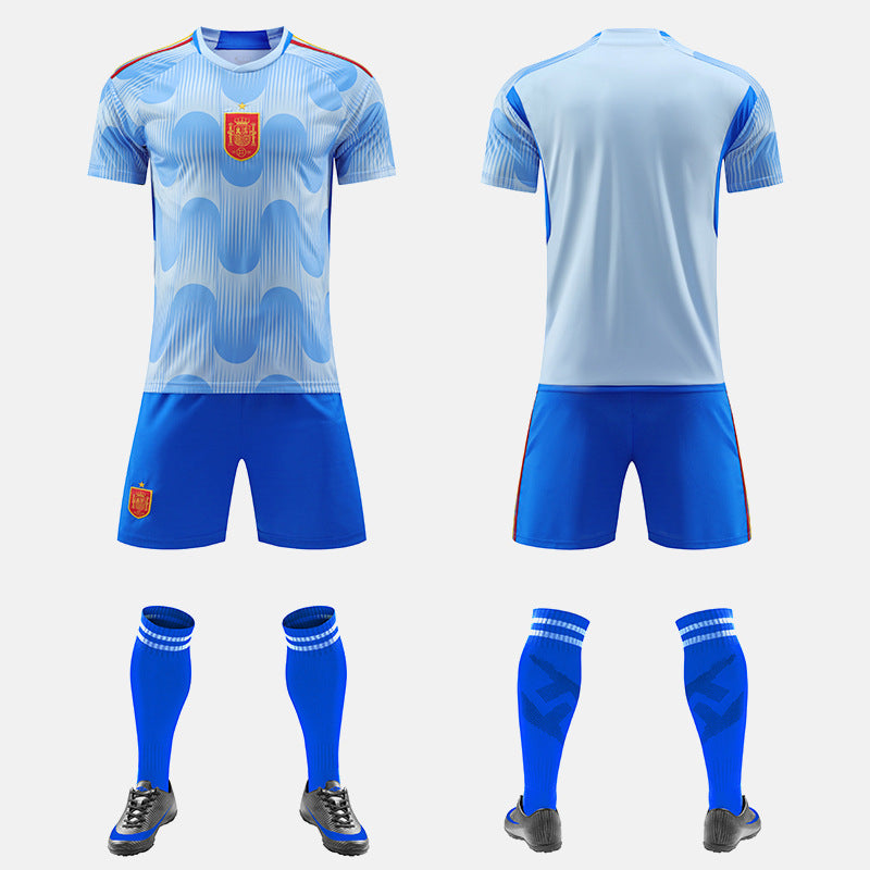 Conjunto de camisetas de fútbol para la Copa Mundial de Qatar, equipación nacional de Inglaterra, EE. UU. y España (local y visitante)