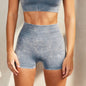 Laufanzug, Fitnessanzug, nahtlose Yoga-Shorts, langärmeliges Yoga-Top