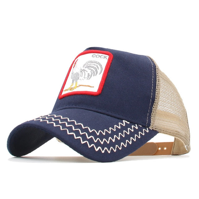 gorra animales bordados