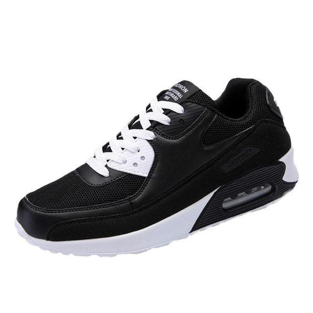 Zapatillas deportivas para hombre, ligeras, con malla transpirable, antideslizantes, con cordones, para exteriores.