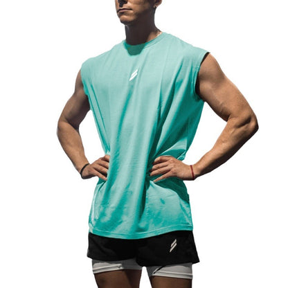 Chaleco Deportivo que Quema Músculos para Hombres, Verano, Casual, para Correr y Entrenamiento, Sudadera Holgada y Oversize de Malla con Cuello Redondo
