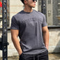 Camiseta Deportiva de Manga Corta para Hombres con Relieve Cóncavo y Convexo