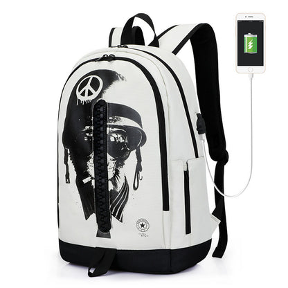 Mochila nueva para la temporada escolar, con cremallera grande, de tela.