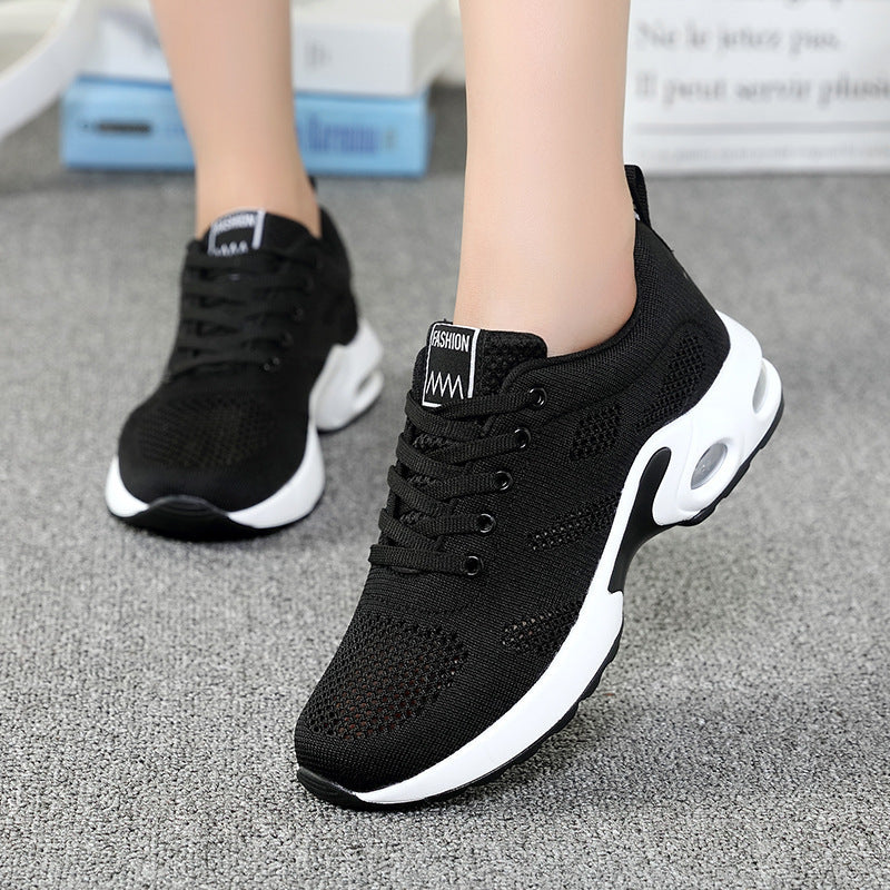 Zapatos deportivos y casuales Flyknit con suela suave transpirable y cojín de aire