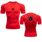 Camiseta de compresión de Anime Hunter X Hunter, secado rápido, para correr, gimnasio, fitness, ajustada, ropa deportiva de verano, transpirable, de manga corta con impresión de Spider