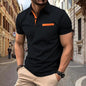 Polo deportivo para hombre con botones, estampado jacquard a cuadros.