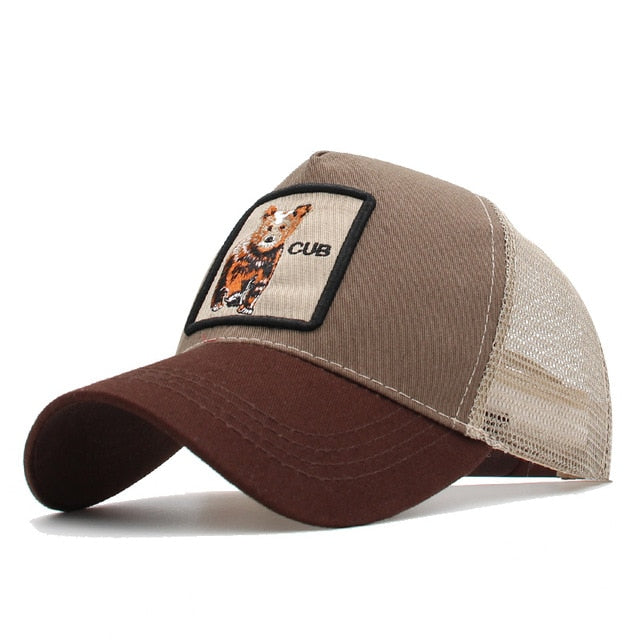 gorra animales bordados