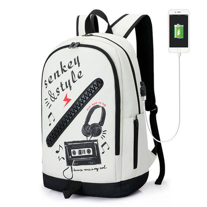 Mochila nueva para la temporada escolar, con cremallera grande, de tela.