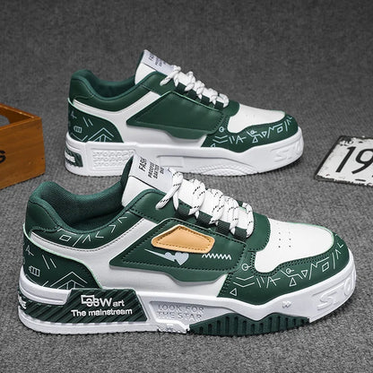 Atmungsaktive Herrenschuhe mit dicker Sohle