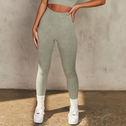Laufanzug, Fitnessanzug, nahtlose Yoga-Shorts, langärmeliges Yoga-Top