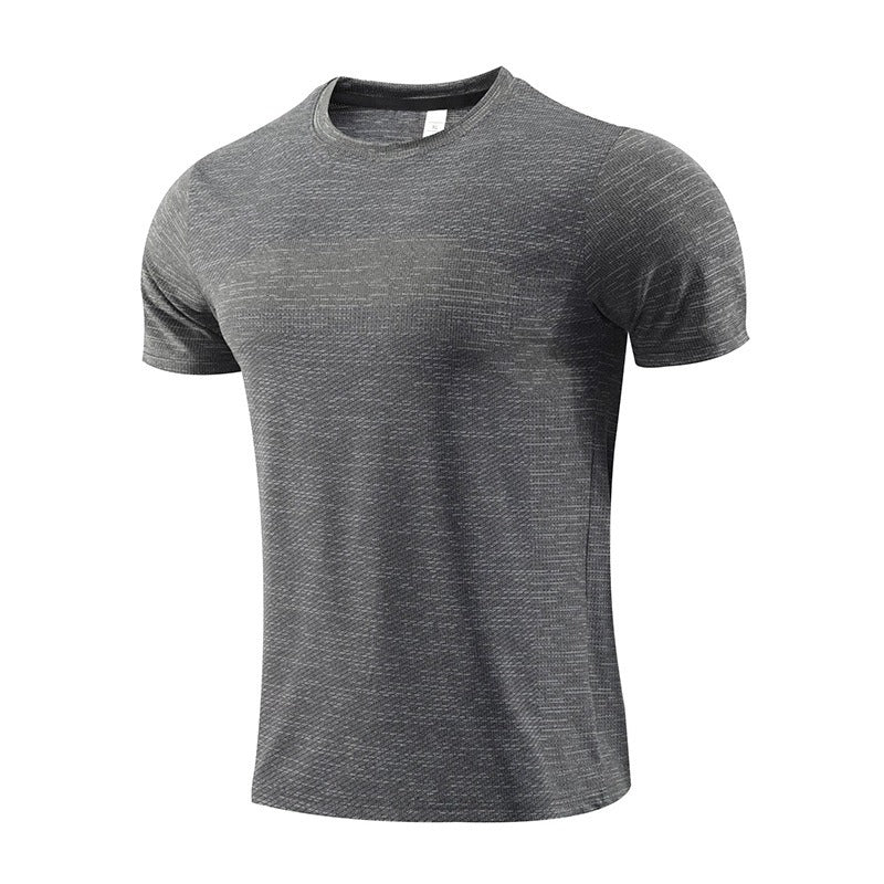Kurzärmeliges Sport-T-Shirt für Herren, schnell trocknende Kleidung, Sommer-Laufkleidung, Fitnesskleidung