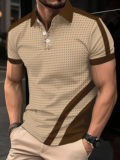 polo de hombre con botones, polo deportiva de moda