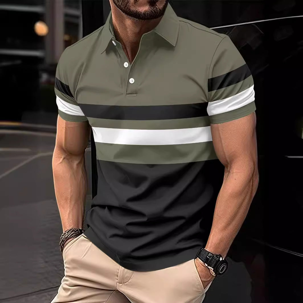 Polo deportivo de rayas para hombre