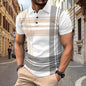 Polo deportivo de hombre con estampado de rayas