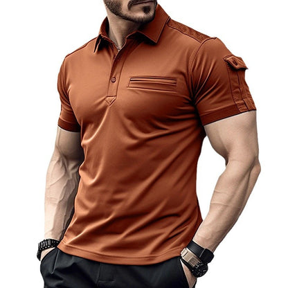 Polo deportivo de hombre con bolsillo tipo polo