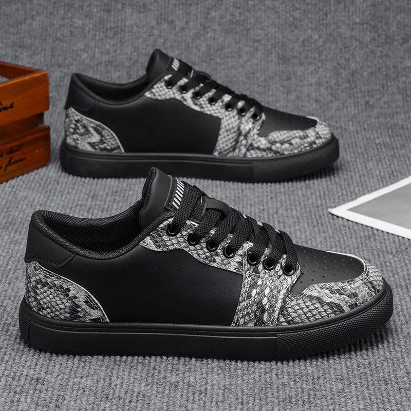 Atmungsaktive, bequeme, schlichte Herrenschuhe mit dicker Sohle