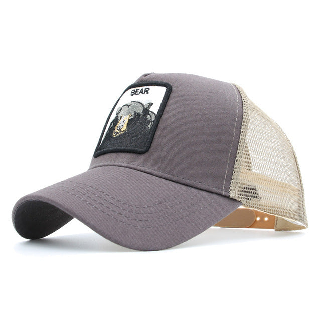 gorra animales bordados