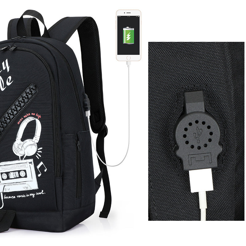 Mochila nueva para la temporada escolar, con cremallera grande, de tela.
