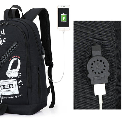 Mochila nueva para la temporada escolar, con cremallera grande, de tela.