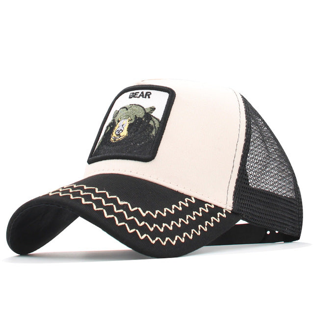 gorra animales bordados