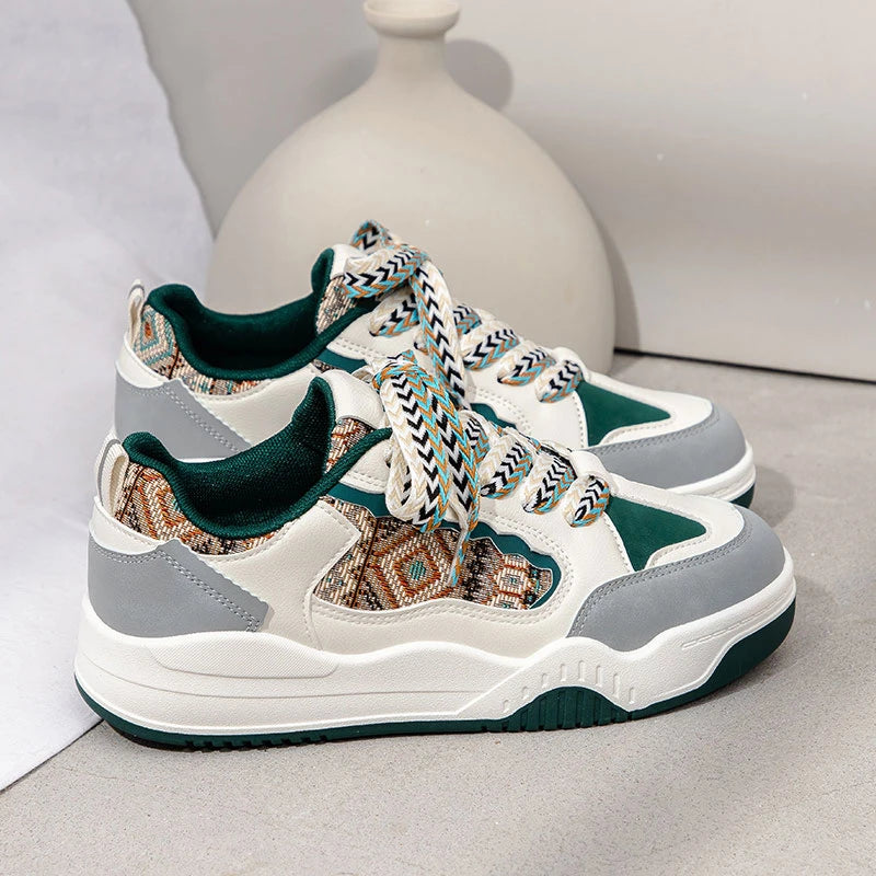 Modische Damen-Freizeitschuhe für den Frühling mit dicker Sohle