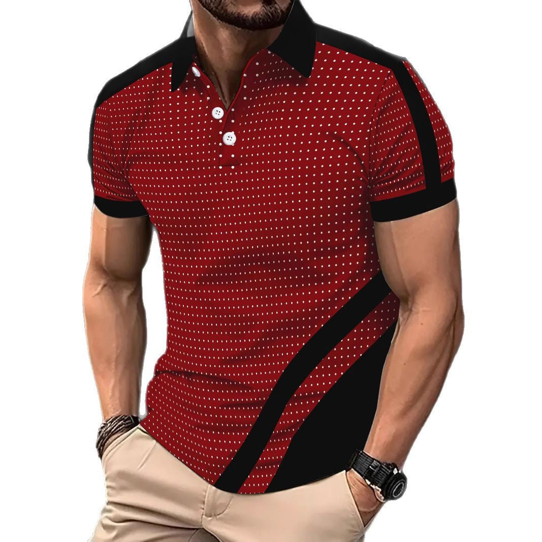 polo de hombre con botones, polo deportiva de moda