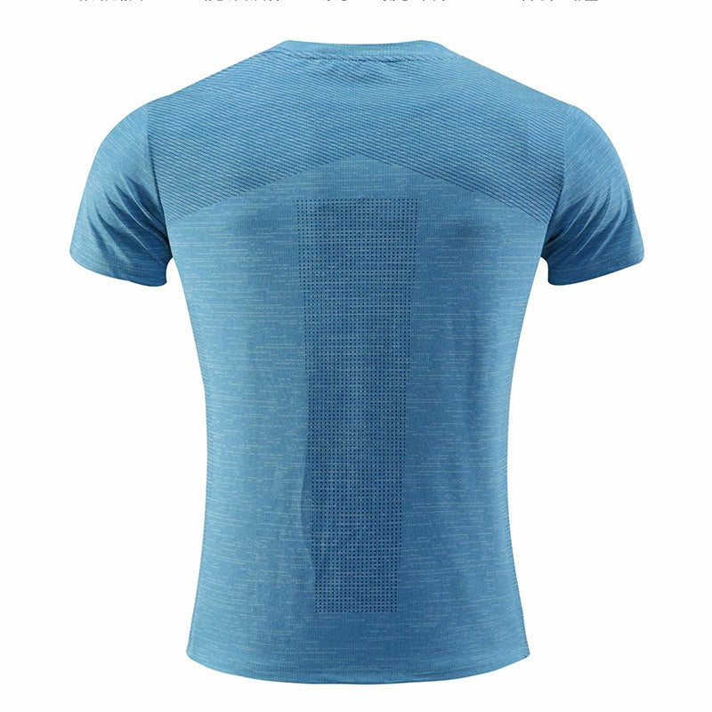 Kurzärmeliges Sport-T-Shirt für Herren, schnell trocknende Kleidung, Sommer-Laufkleidung, Fitnesskleidung