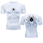 Camiseta de compresión de Anime Hunter X Hunter, secado rápido, para correr, gimnasio, fitness, ajustada, ropa deportiva de verano, transpirable, de manga corta con impresión de Spider