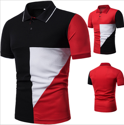 Camiseta tipo polo de manga corta para hombre