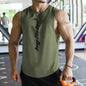 Modisches, ärmelloses, schnell trocknendes Sport-Trainings-T-Shirt