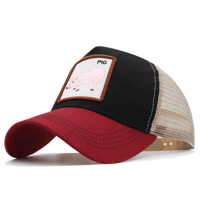 gorra animales bordados