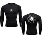 Camiseta de compresión de Anime Hunter X Hunter, secado rápido, para correr, gimnasio, fitness, ajustada, ropa deportiva de verano, transpirable, de manga corta con impresión de Spider